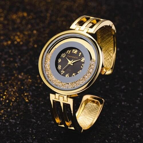 Women Bracelet Luxury Brand Watch for Women Gold Watches Rhinestone Bangle Wristwatch Ladies Watch Clock Reloj Mujer Montre
