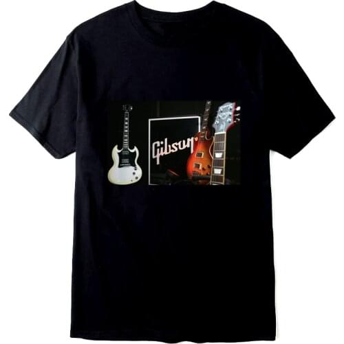 Cotton T-shirt Fashion Summer Guitar Cotton Short Sleeve Harajuku T-shirts Men Woman Casual Tee Tops Clothes Drop Shipping