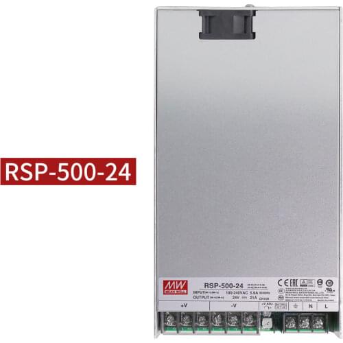 MeanWell Power Supply RSP-500-24 24V 500W AC DC Switching For JGMAKER Artist D Pro