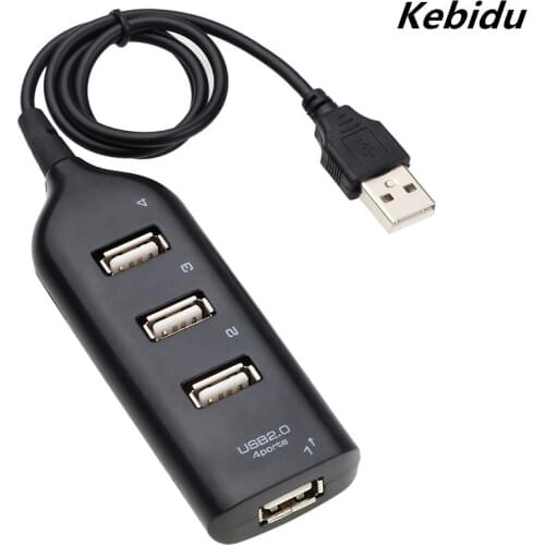 Kebidu High Speed Micro Mini 3 Ports 2.0 USB HUB splitter Adapter For Laptop PC Notebook Receiver Computer Accessories