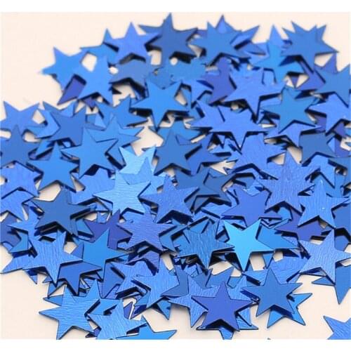 Hot !1000PCS/Bag 10mm Five-Pointed Star Scatters Confetti Gold Silver 10MM Star Paper Scrap Wedding Party Table Decoration
