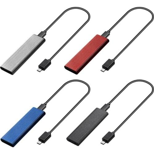 M.2 NVME/SATA Dual Protocol SSD Universal Hard Disk Enclosure B /B+M/M Key Hard Disk Case With 22cm CC Cable