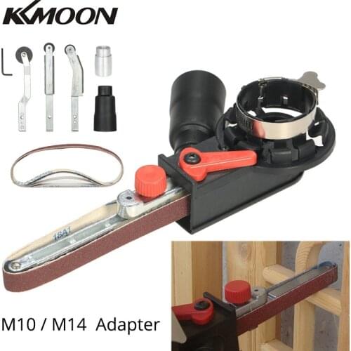 M10/M14 Mini DIY Angle Grinder Grinder Sander Sanding Belt Adapter Grinding Machine Belt Sander for 100/115/125mm Angle Grinder