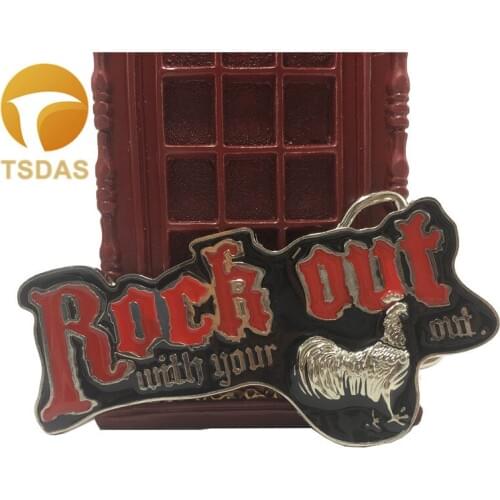 Rock Out Metal Belt Buckle for Jeans Accessories Removable Belt Very Cool Man Buckle
