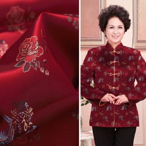 Fashion brocade jacquard fabric 2020 high quality hot style sewing patchwork clothing satin fabrics for diy