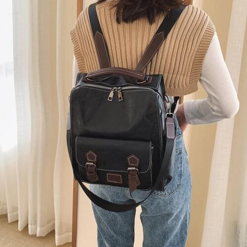 Fashion Backpack Pu Women School Backapck New School Bags Female Backpack Rucksack Large Capacity Backbag Mochilas