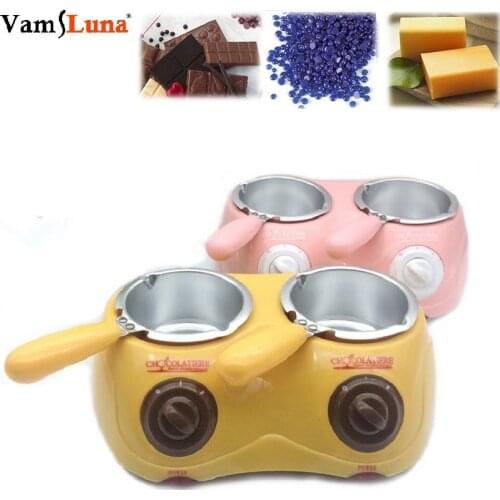 Wax Heater & Chocolate Melter Electric Warming Fondue Set Automatic Temperature Control With Removable Pot - Candy Melting Pot