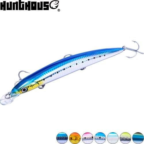 Hunt house new fishing lure minnow Tide Slim Minnow long casting slow sinking hard baits stickbait sea fishing bass trout pink