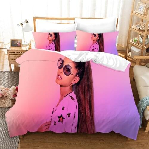 Singer Idol Girl Bedding Set Pink Quilt Covers And Pillowcase Luxury Duvet Cover Sets Design Bedclothes Soft Home Textile
