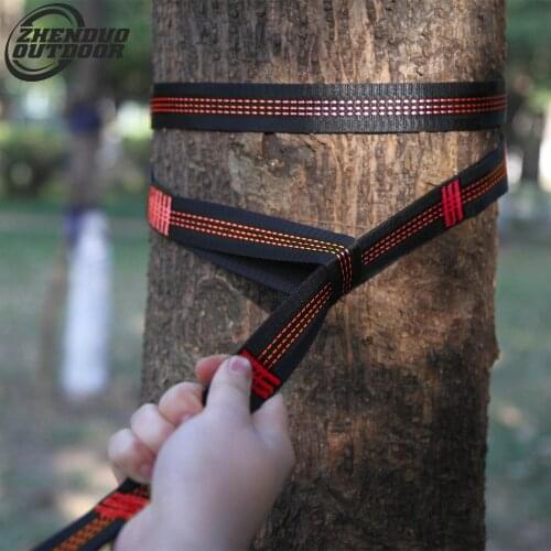 Hammock Bind Swing Tree High Load Bearing Polyester Yoga Lacing Rock Climbing Flat Lacing Outdoor Tieback Multifunction