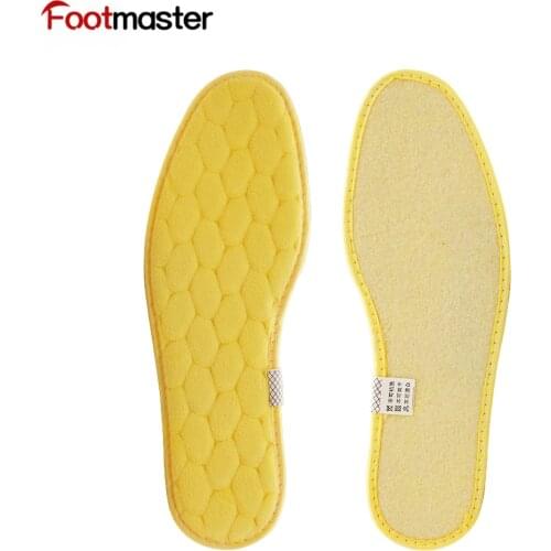 FootMaster Sheepskin Super Thick Premium Shoe Insoles Durable Extra Fluffy 100% genuine Australian sheepskin Warm insole Unisex