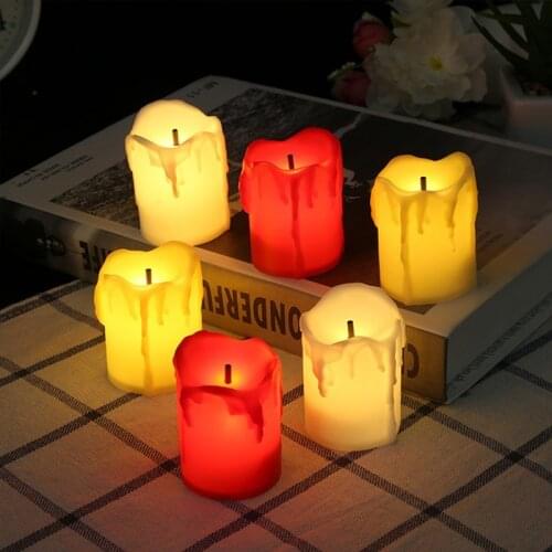 Led PP Safe and Environmentally Friendly Smoke-free Longevity and Energy Saving Flameless Candles for Holiday Parties Decor