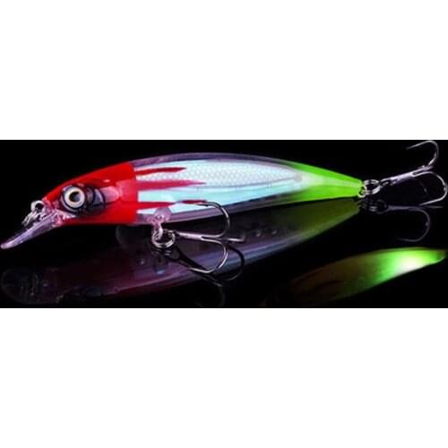 WALK FISH Luminous Minnow Fishing Lure 110mm 13.5g Hard Bait Professional Wobblers Fishing Bass Pike Pesca Fishing Tackle