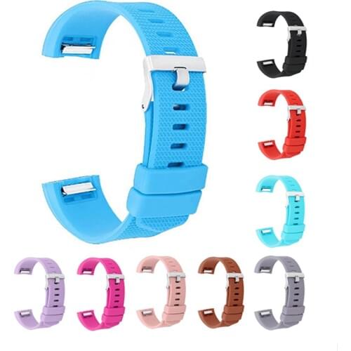 Silicone Replacement Band for Fitbit Charge 2 Smart Wristband Bracelet Wrist Strap for Fitbit Charge 2 Band Accessories