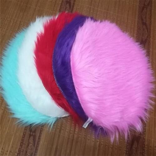 1 Piece Imitation Wool Carpet Chair Cushion Bedroom Mat Artificial Wool Warm Hairy Cushion Seat Fur Area Rugs Sofa Office Carpet