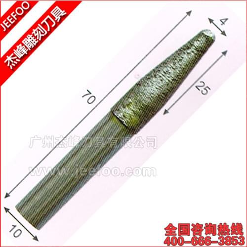 10*4*25*70L Tapered Sintered Stone Diamond Tools / V Shape Marble Stone Tools