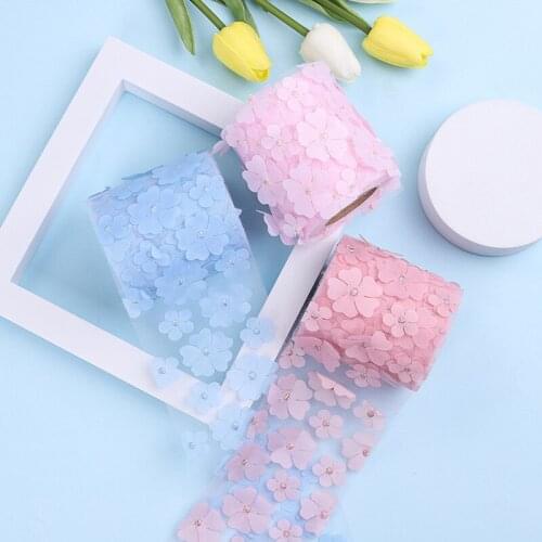 10 Yards Sequin Lace Trim Lace Fabric DIY Floral Printing Ribbons For Garments Headdress Wedding Decor Sewing Handmade Supplies