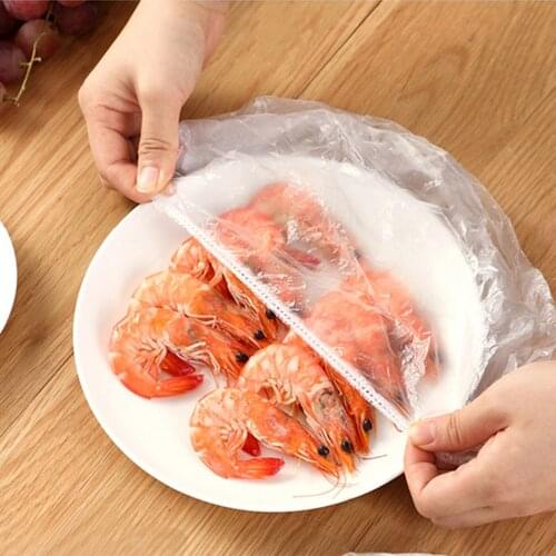 100PCS Reusable Durable Food Storage Covers for Bowls Elastic Plate Silicone Lid Covers Vacuum Bags For Kitchen Food Fresh Seal