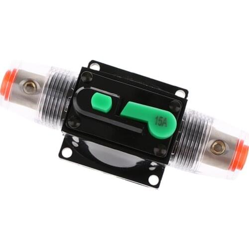 2Pack 12V-32V Car Auto Boat Audio Fuse 15A Auto Reset Circuit Breaker
