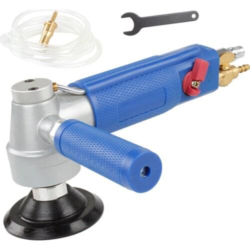 3 Inch Water Injection Pneumatic Water Mill Professional Pneumatic Water Sander Air Wet Marble Polishing Machine With 1.8M Pipe