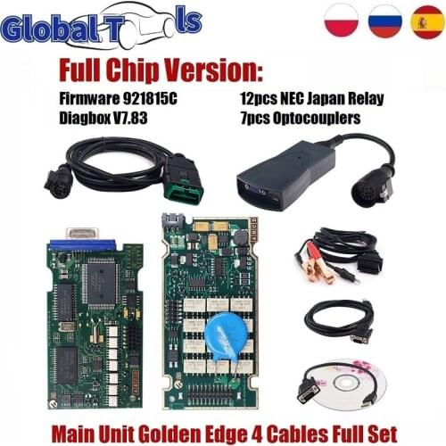 Lexia 3 PP2000 V7.83 Firmware Full Chip Diagbox For P-eugeot&C-itroen 921815C 12pcs Relays 7pcs Optocouplers