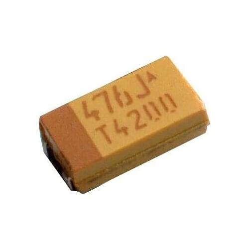 Free Shipping 2000PCS/plate sTLJA476M010R0600 3216 1206 47uf 10V 20% SMD Tantalum capacitor type A M file