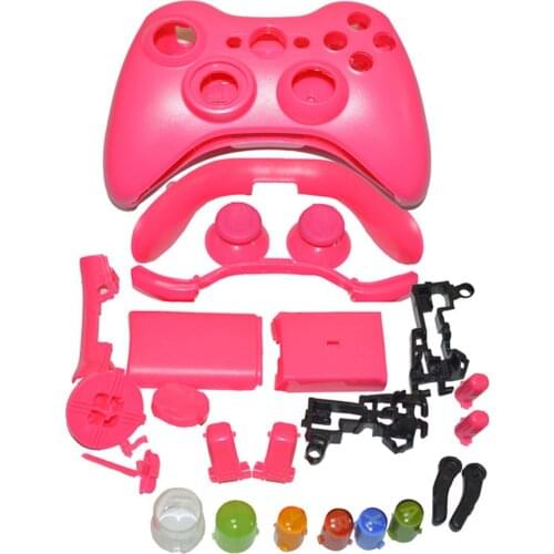 Wireless Game Controller Hard Case Gamepad Protective Shell Cover Full Set With Buttons Analog Stick For XBox 360