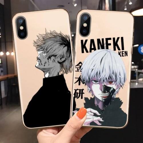 Cartoon Anime Tokyo Ghoul Kaneki Ken Phone Case Transparent for iPhone 11 12 mini pro XS MAX 8 7 6 6S Plus X 5S SE 2020 XR