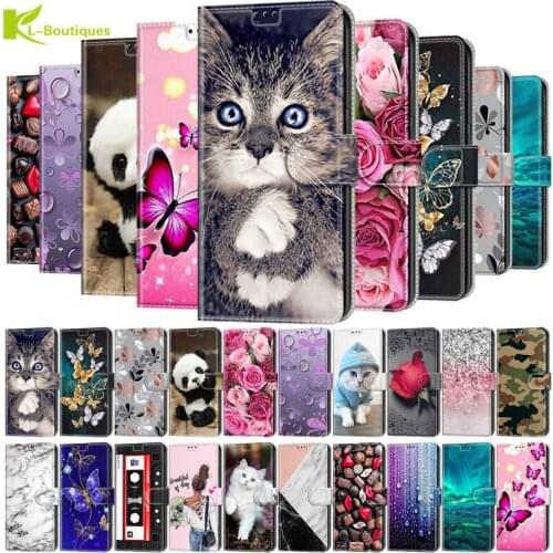 3D Cartoon Animal Flip Case For iphone 11 12 Pro Max XR 6S 7 8 Fashion Leather Wallet Cover Cute Cat Custom Phone Bag