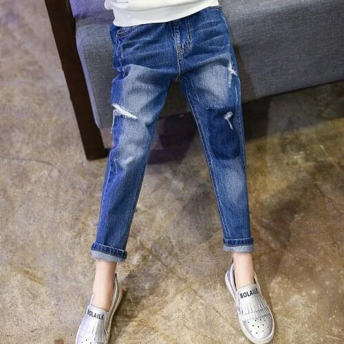 Girls Jeans Pants 2020 Kids Long Trousers Fashion Denim Pants Girl Winter Clothes Baby Girl Clothes 10 12 Teenage Girls Clothing