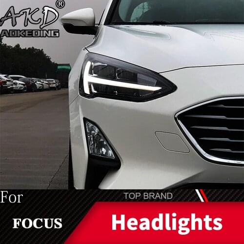 Head Lamp For Car 2019 Ford new Focus 5 Headlights Fog Lights Daytime Running Lights DRL H7 LED Bi Xenon Bulb Car Accessories
