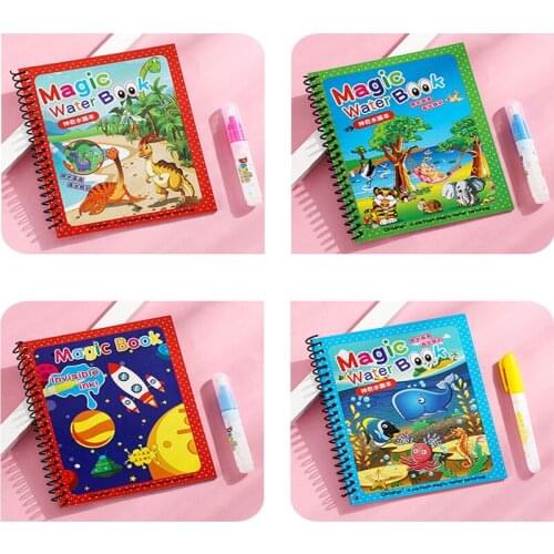 Montessori Toys Reusable Coloring Book Sensory Education Early Childhood Education Birthday Gift Magic Water Coloring Book