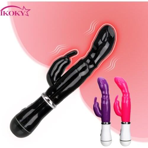 IKOKY Rabbit Vibrator Female Masturbator G-spot Massager Sex Toys For Women Sex Products Clitoris Stimulator Adults Toys
