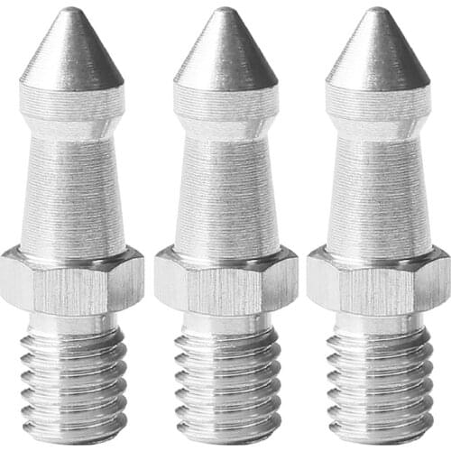 JABS 3Pcs 3/8 Inch Universal Stainless Steel Foot Pad Mini Slr Camera Tripod Plus Spikes Steel Nails