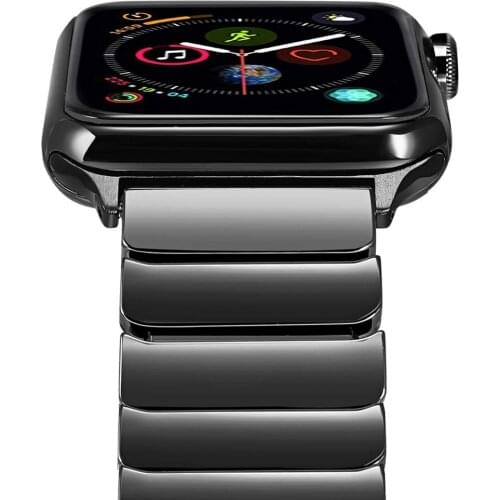 Ceramics bands for apple watch strap 44mm 40mm Series 5 4 3 correa for iwatch band 42mm 38mm Link Bracelet Armband pulsera wrist