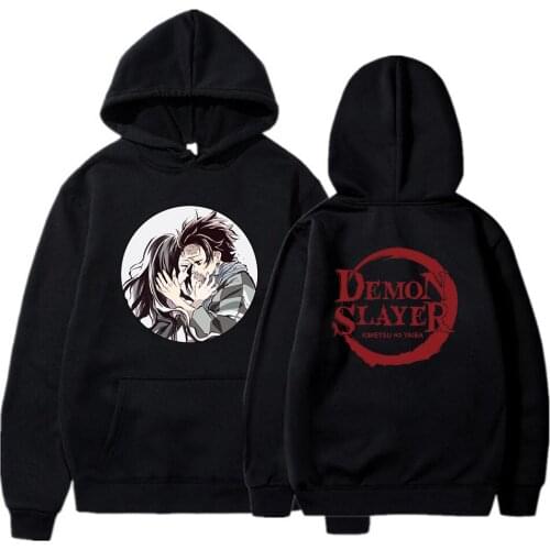 2021 Hot Fashion Demon Slayer Costume Tanjiro Nice Graphic Hooded Fashion Harajuku Pullover Hip Hop Streetwear
