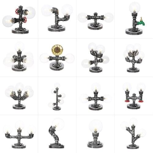 Loft American style nostalgic bedroom retro restaurant cafe personalized simple bedside bar decorative table lamp