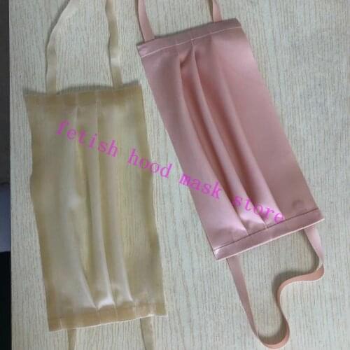 100% Latex Hood Mask Halloween hood Rubber face mask latex gear for party