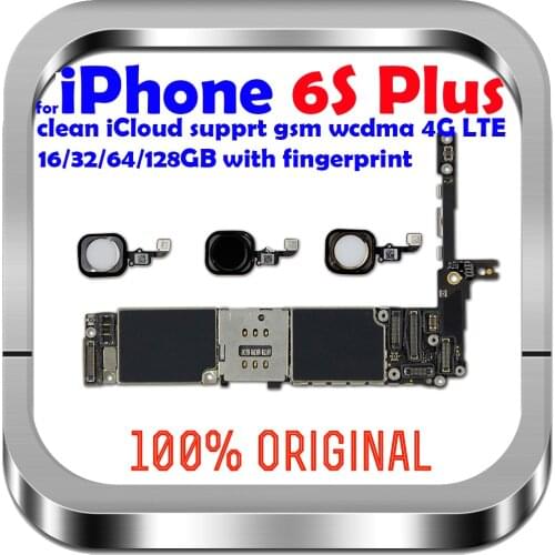 16gb / 64gb / 128gb unlocked for iPhone 6S Plus Motherboard with / without Touch ID Logic board for iphone 6s 5.5inch