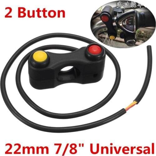 Motorcycle Race Bikes 2 Button Array 22mm Handlebar Mount Switches Assembly