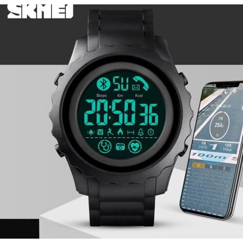 Mens Smart Watch Luxury Digital Smartwatch Men Top Brand SKMEI Sleeping Moniter APP Remind Bluetooth Watches For Android IOS