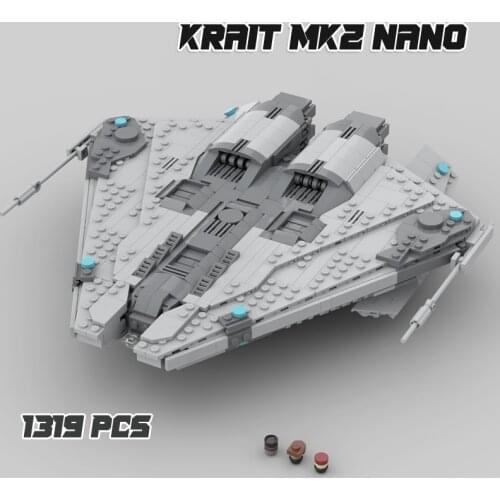 Building Blocks Kit Star Toys Wars Krait MK2 NANO Model Bricks Toys for Children Kids Birthday Gifts Set