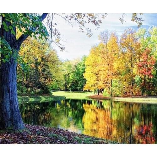 A6227 11CT/14CT/18CT/25CT/28CT oil street patterns Counted Cross Stitch DIY Cross Stitch Kits Embroidery Needlework Sets