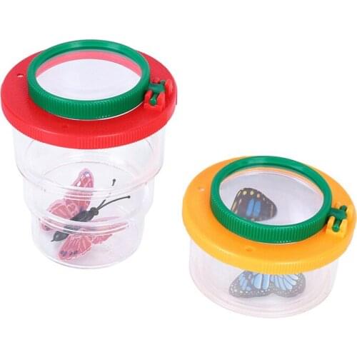 New Home Magnifying Glass 8X 5X Student Portable Multifunctional Butterfly Spider Insect Box Magnifying Glass Magnifier