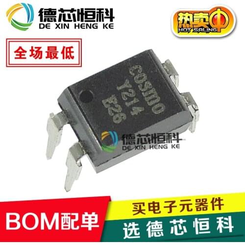 Optocoupler KAQY214A Y214A Y214A straight plug DIP-4 solid state relay photoelectric coupling COSMO