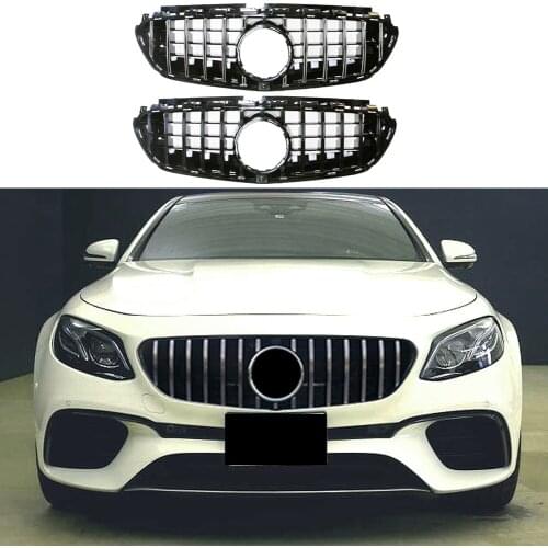 Front Bumper Racing Grill Billet Grille Cover For Mercedes-Benz W213 E-Class E63 AMG 2016-2020