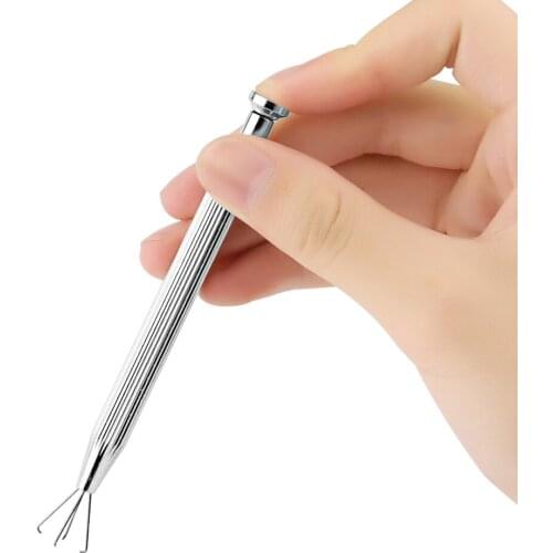 Professional Jewelry Holder Pick-up Tool Diamond Gems Prong Holder Tweezers Catcher Grabbers with 4 Claws Jewelry Making Tool