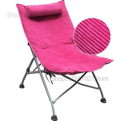 Recliner Folding Lunch Break Siesta Leisure Backrest Home Balcony Portable Chair Pregnant Woman Recliner Sun Chair