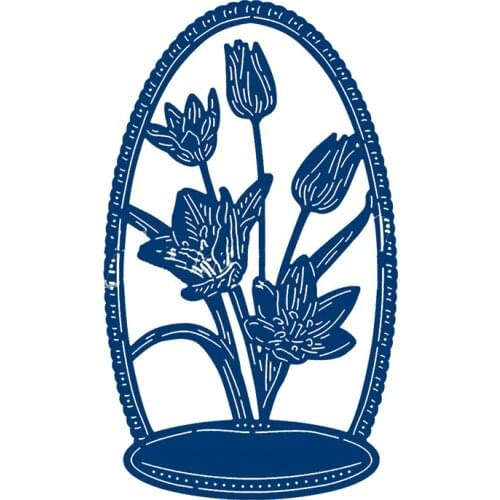 Tulip Flowers Plants Metal Cutting Dies for DIY Scrapbook Photo Album Paper Card Decorative Craft Embossing Die New 2019