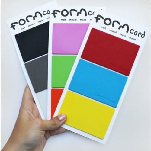 FORMcard Handy Pocket Sized Strong Mouldable Bio-Plastic melt/mould/make/mend